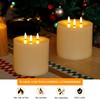 AFINETH Extra Large Flameless Candles, 6"x6" Real Wax Battery Operated
