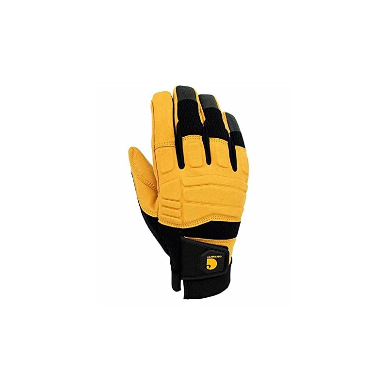 Carhartt Men's Synthetic Leather High Dexterity Molded Knuckle Secure Cuff