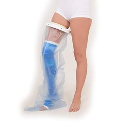 Waterproof Bath/Shower Cast Protector - All types to suit various body areas (Adult long leg)