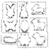 Easter Cookie Cutter Set of 9 Rabbit Egg Flower Butterfly