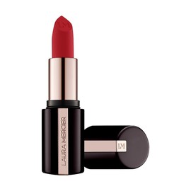Laura Mercier Caviar Smoothing Matte Lipstick, 16HR Hydration, Long Lasting, High Impact Color, Smudge- & Transfer-Proof, With Hyaluronic Acid + Vitamin E, 520 Scarlet Velvet - Bright medium blue-red