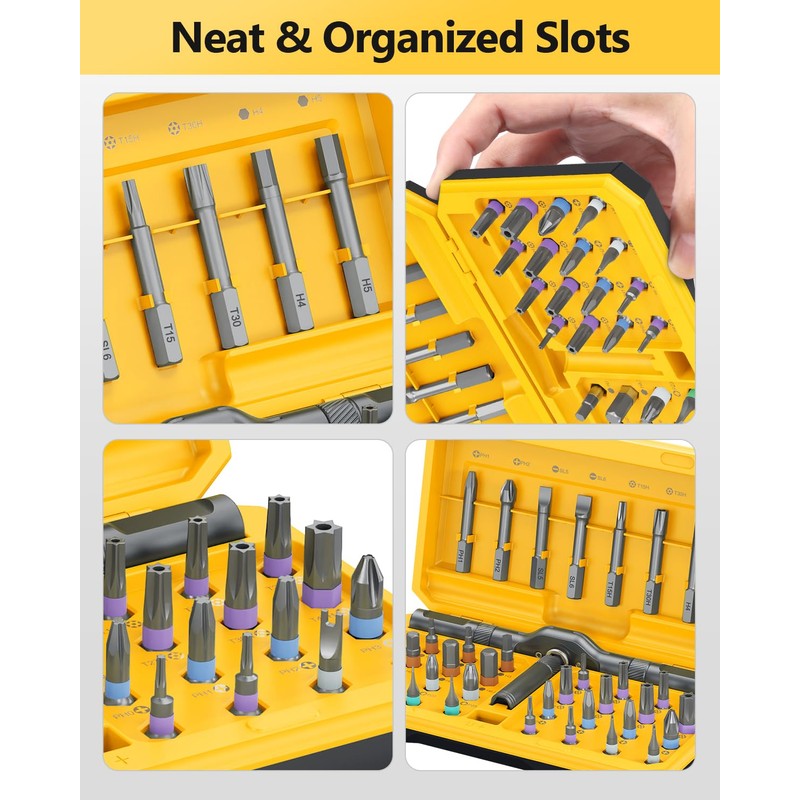 ORIA Ratchet Screwdriver Set, 42 in 1 Magnetic Screwdriver Sets
