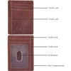 Front Pocket Wallet for Men Women Slim Minimalist Real Leather