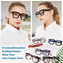 OCCI CHIARI Reading Glasses 1.75 Women Oversized Reader 175(1.00 1.25 1.50 1.50 1.75 2.0 2.25 2.5 2.75 3.0 3.5 4.0 5.0 6.0)
