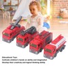 4Pcs 1: 32 Fire Truck Toy Set High Simulation Pull