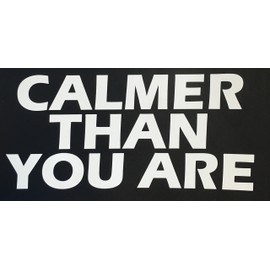 C60220 (White) Calmer Than You are 3.5x7.5