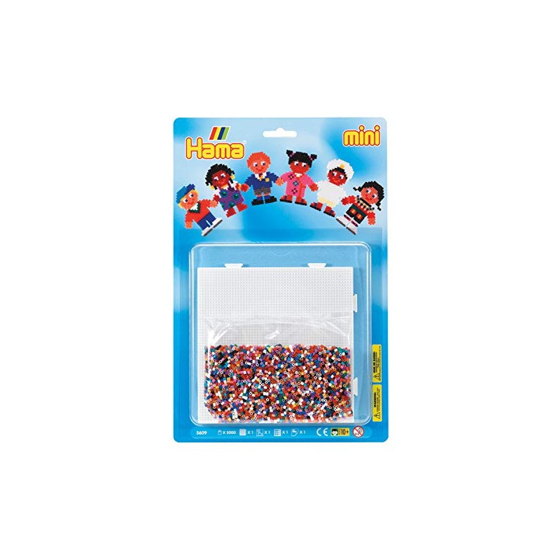 Hama Perlen 5609 Children's Set with Approx. 5,000 Colourful Mini