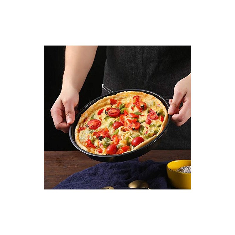 LaiYHe, 12" Pizza Pan Professional Premium Deep Dish Non-Stick Bakeware,