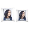 Kamala Harris "BRAT" Graphic Throw Pillow
