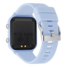 Waterproof Kids Digital Watches for Boys Girls,Sport Watch with Pedometer Stopwatch Vibration Alarm for Ages 5-13,No App Fitness Tracker Watch for Kids Teens Birthday L6615E-LightBlue