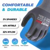 Mustbau 12 Pairs Black Touch Screen Work Gloves Men Nitrile