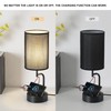 Dreamholder Table Lamp with 3 USB Charging Ports, Modern Desk