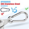 BONWIN 2" Large Flag Pole Rings, 2 Pcs Aluminum Alloy