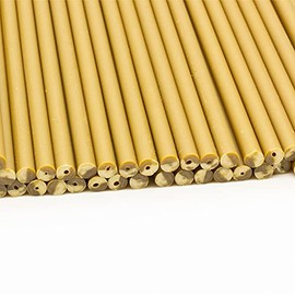 Plastic Lollipop Sticks - 150mm x 4.5 mm Pack of 50 (Gold)