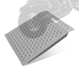 Shed Ramp 1 Pcs, Shed Ramp for Riding Mower, 29" L x 24" W, 750 lbs Capacity, Anti-Slip Punch Plate Ramps for Sheds, Garage, Doorway Lawn, Tractor, Snow Blower, Wheelchairs, Golf Cart