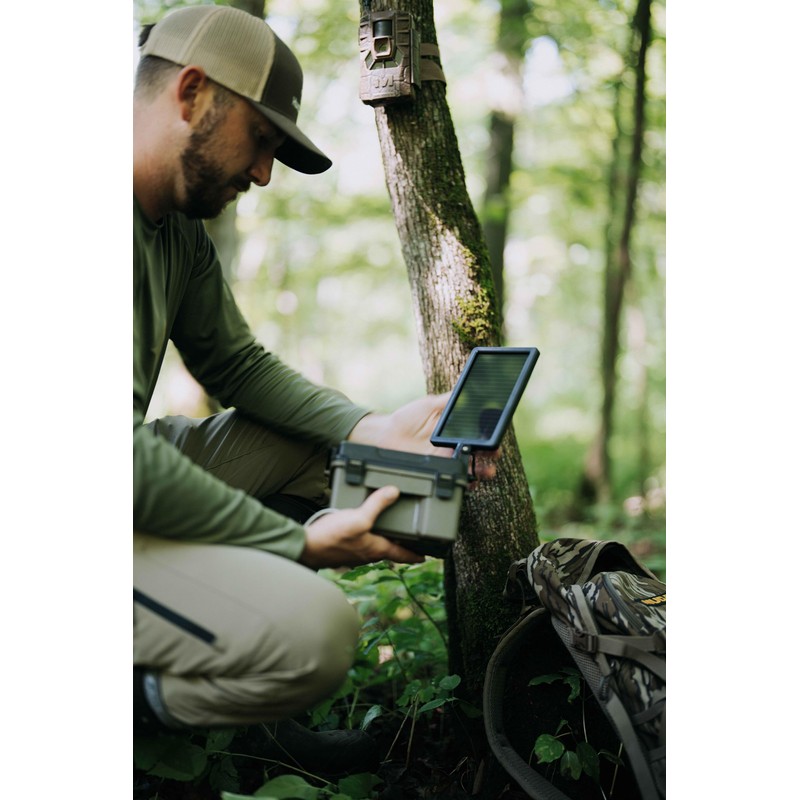 HME Trail Camera 12V/Solar Auxiliary Power Pack Durable Weather-Resistant Housing