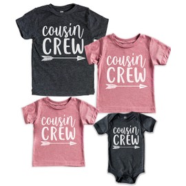 Teeny Fox Cousin Crew Shirts Tee Toddler T-Shirt Baby Bodysuit Set for Family Matching Outfit