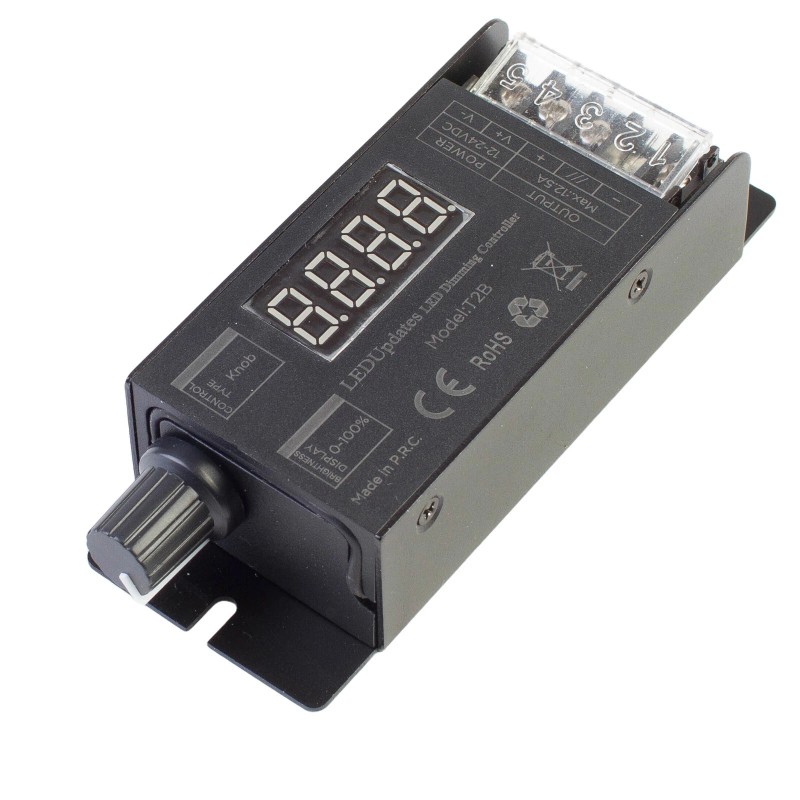 LEDUPATES LED LIGHT CONTROLLER + Round Tap Wireless Remote for