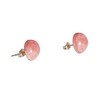 Sterling Silver Rhodochrosite Stud Earrings