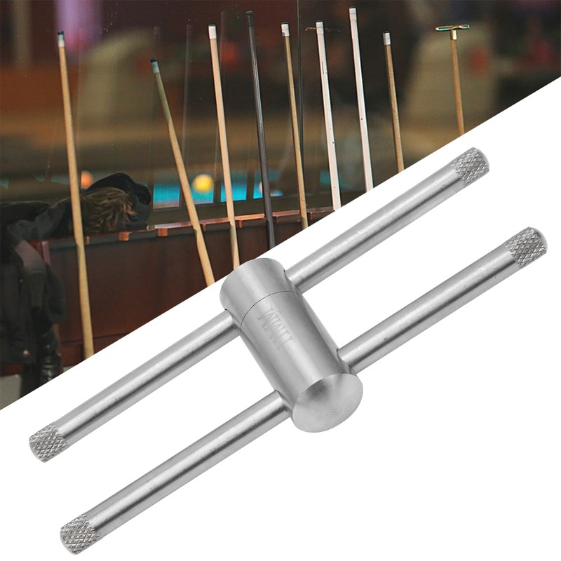 Stainless Steel Billiard Cue Tip Suppressor Tool Shaper for 11/14mm