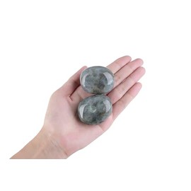 GUJOXILA GUJOXILA 4-5cm Wei? Labradorit Heilsteine Kristalle Polieren Gro? Edelsteine Steine Rohstein Trommelsteine Kristall Sorgenstein Handschmeichler Stein Meditation Angst Stress Relief 1PC