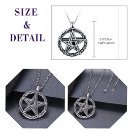 Feilok Mens Stainless Steel Necklace Chain 23" with Pendant Moon Star for Men Man