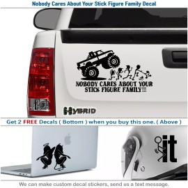 Home Decor Car Decals, Stick Figure Family vinyl, Angel Devil Sticker, Home Art Decor, 002