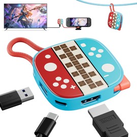 Dedicated Dock for Switch 2, TV Output Dock with Switch & Switch OLED Compatible, 4K@60Hz, USB 3.0, 5Gbps High Efficiency Transmission, 3 in 1 Lightweight Design, Supports HDMI Conversion, TV Mode