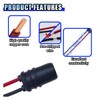 T10 194 Instrument Bulb Socket for Car, Round Mouth Pre-Wired