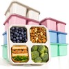 HEY BANK Snack Containers Bento Lunch Box - 8Pack Reusable