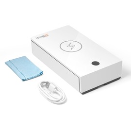 Technaxx UV Disinfection Box TX-148 - Disinfection for Mobile Phones and Items, 99.9% Sterilisation Efficiency, Aroma Oil Chamber, Germs, Wireless Charging 5 W for All Mobile Phones