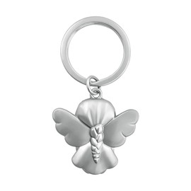 GERNEO® Guardian Angel Keyring Melea – Your Lucky Charm with Heart in Gold, Rose Gold or Silver, gold
