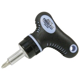 SK11 SRD-620 T-Handle Ratchet Screwdriver, Compatible with 4 Sizes, 72 Gear Counts