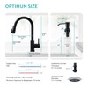Kicimpro Black Kitchen Sink Faucet with Soap Dispenser, 3 Modes