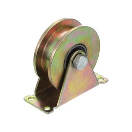 PATIKIL 3" Groove Wheel, H-Type Groove Wheel Caster for Rolling Gate Industrial Machines Wire Rope Rail, Loading Capacity 661 Lbs