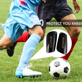 1 pair Football Kids Shin Pads, 6-12 Years Kids Shin Pads for Football Games, Insert-Type Sturdy Shin Guards for Pupils, Teens,Youth Boys Girls Shin Pad Sleeves for Protection Reduce hit & Injuries