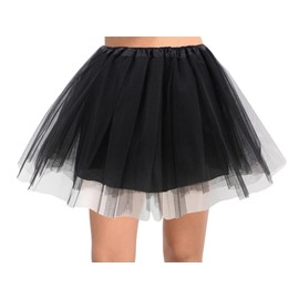 Black Tutu Skirt for Women Plus Size Tutu Skirts for Adult Breathable Tulle Tutu Skirts for Outdoors Womens Tutus for Performance, Black