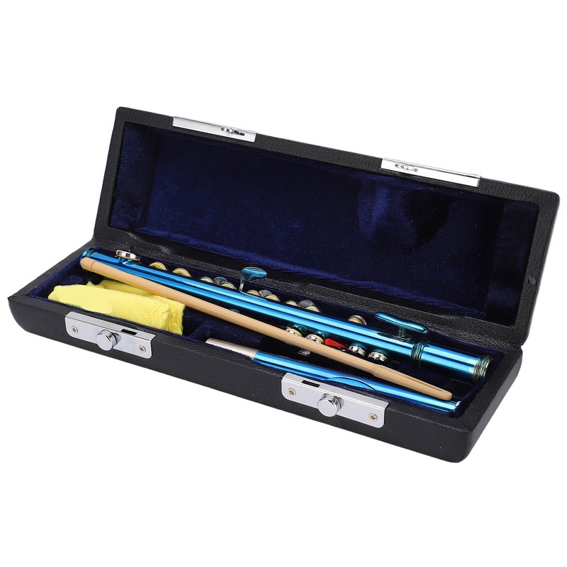 Piccolo Flute Cupronickel Blue +E Key French 6 Holes Piccolos