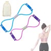 Amaezorx 2Pcs Resistance Band with Handles, 8-Shaped Elastic Pull Rope