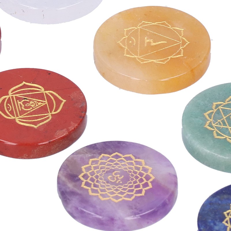 Chakra Stones, Natural Chakra Set Unique for Healing for Meditation