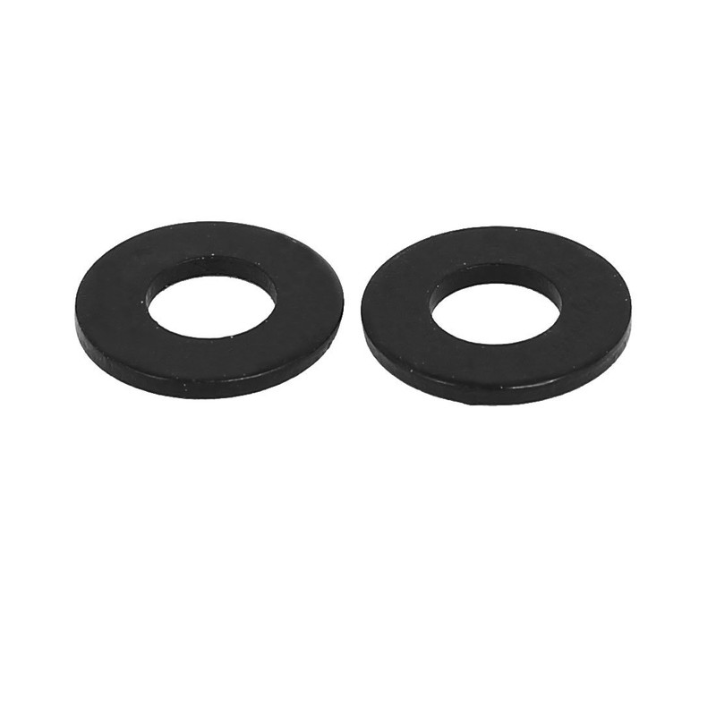Sourcingmap M4 x 9mm x 0.8mm Black Zinc Plated Flat