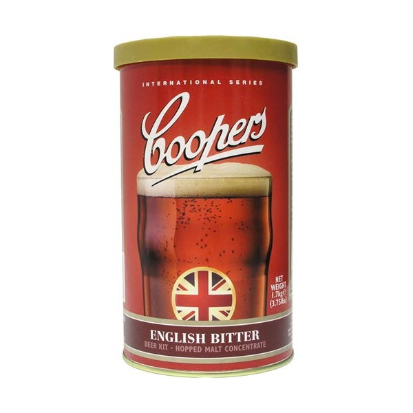 Coopers English Bitter Hopped Can Kit.