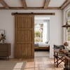 CCJH 6.6FT Sliding Barn Door Hardware Kit, Heavy Duty, Smoothly