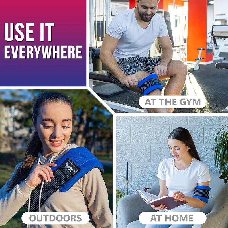 Reusable Ice Pack Wrap by Kinetic Labs - Gel Ice