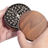 KINGTOP Grinder, Large 3" Spice Grinder (Wood Grain Brown)