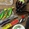 SUPERFINDINGS 200Pcs 2Colors U-Shaped Brass Links Freshwater Inline Spinner Fishing