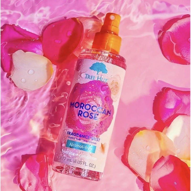 Tree Hut Moroccan Rose Fragrance Mist Body Spray for Women