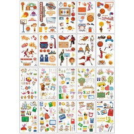 KGDUYC Sticker Basketball First Day of School – 20 Sheets Basketball First Day of School Stickers for Crafts School Cones, Gift for Back to School, School Cone Filling Ideas, School Decoration for