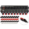 OONO 8 Channel Connector Power Splitter Distributor Source Strip, with