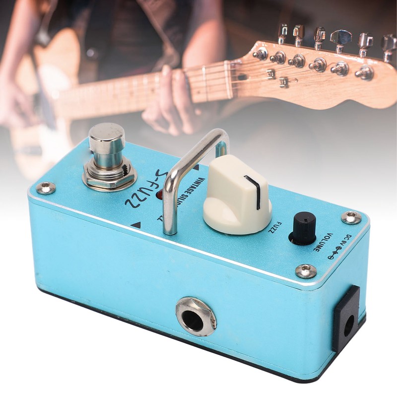 Fuzz Electric Guitar Pedal Accurate Blue Metal Mini Single Effect